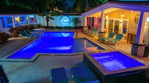 Una piscina riscaldata