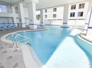 Indoor pool, outdoor pool