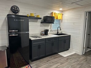 Fridge, microwave, coffee/tea maker, toaster - 300 Sq Ft Studio Apt - Downtown Lexington, close to Mid-Ohio Sports Car Course (Lexington)