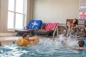 Indoor pool, a heated pool