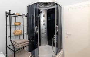 Shower, hair dryer