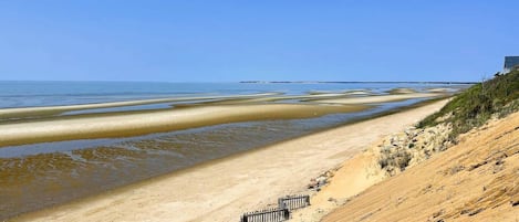 Vlak bij het strand