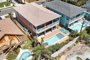 Exterior - The "Seaduction," Gorgeous Private Home with Heated Pool! 1/2 Block to the Beach & Dog Friendly! (South Padre Island)