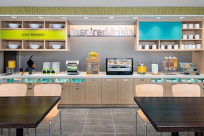 Free daily buffet breakfast