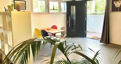 Helle Souterrain Wohnung in Laufnähe zum Wörthsee