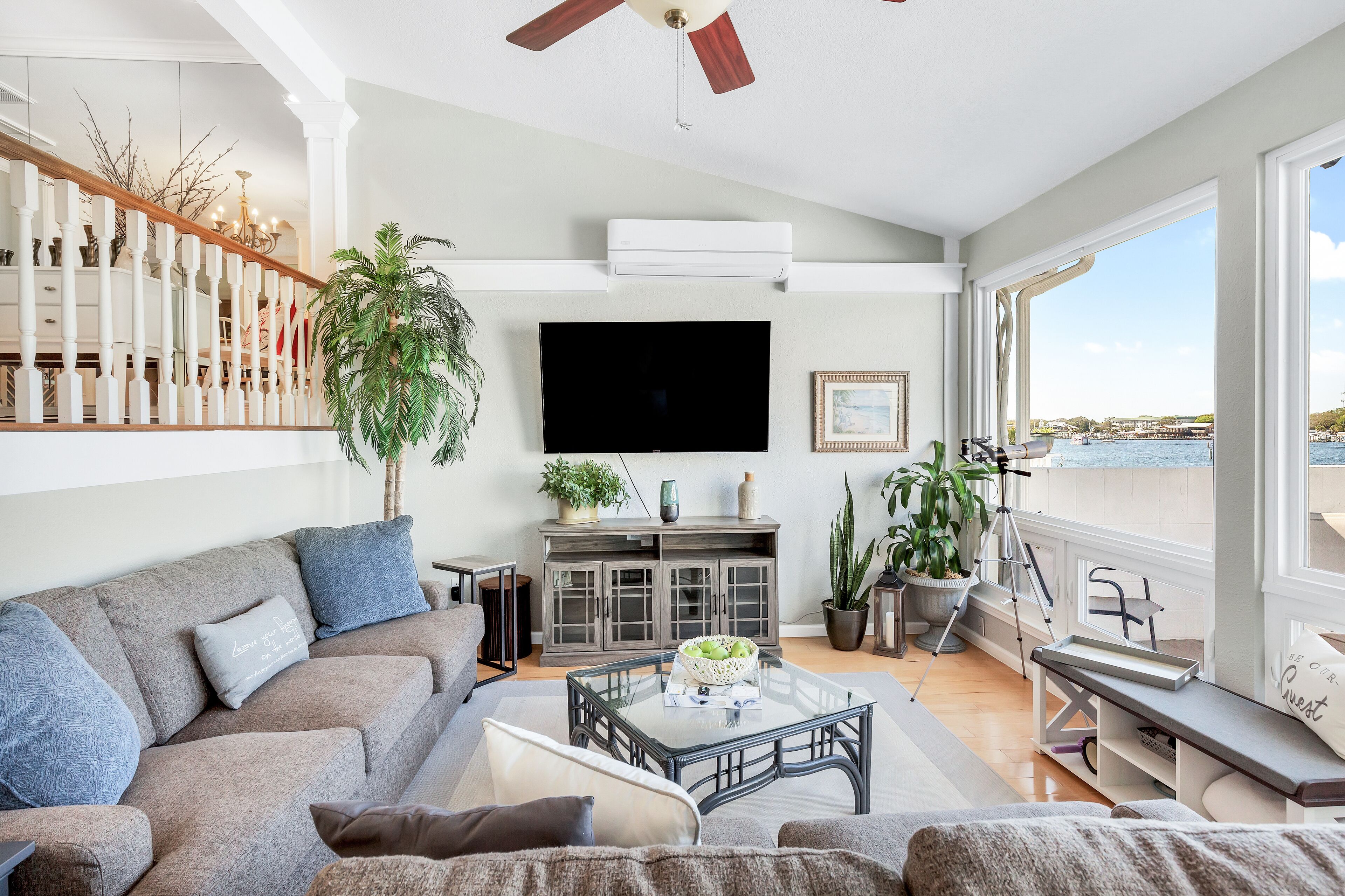 Stunning Harbor Views! Puffy White Sand! Water Front Home w/Dock