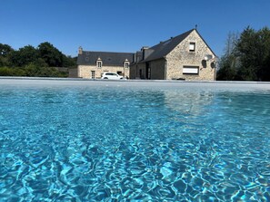 Utendørsbasseng og et oppvarmet basseng