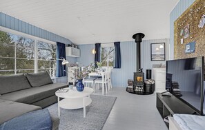 Smart TV, chimenea