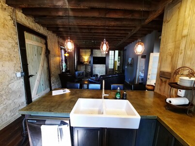 Primitive yet classy apartment in rural Iowa near small town shopping and hiking