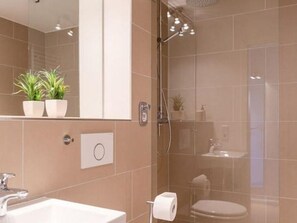 Douche, sèche-cheveux