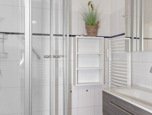 Shower, hair dryer