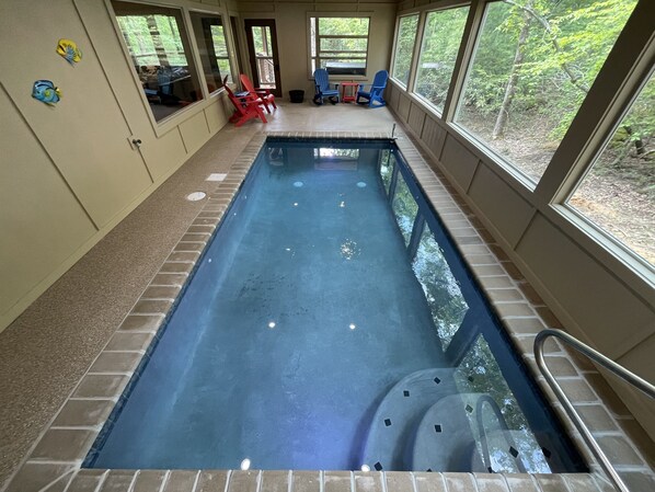 Indoor pool, a heated pool