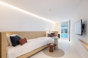 标准房 | 起居区 | 43-英寸液晶电视 （配备有线频道）、电视