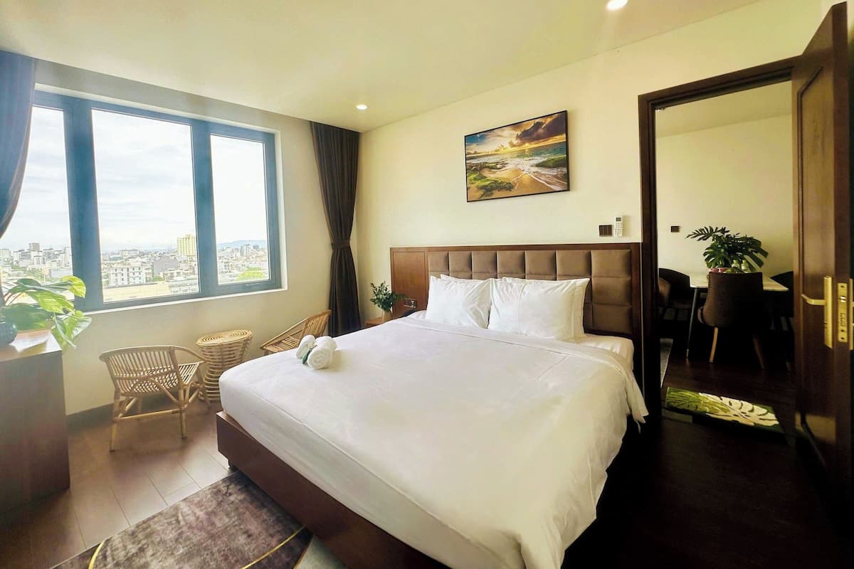 2 habitaciones, ropa de cama de alta calidad y cubrecamas
