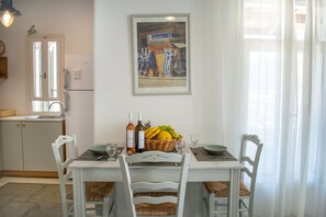 Villa, 2 Bedrooms, Smoking, Balcony | Living area - Irenes View Apartments Villa 7 - 4 Guests With Pool and sea View in Agia Irini (Paros)