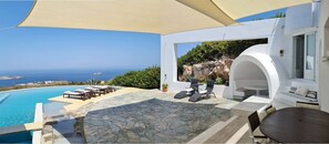 Villa, 5 Bedrooms | Exterior - Villa Pastorale-360 Degree View-boule Game (Paros)
