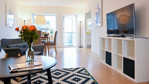Living room - Cozy 2 Bedroom Apartment Close to Metro and the Inner City 2 (Copenhagen)