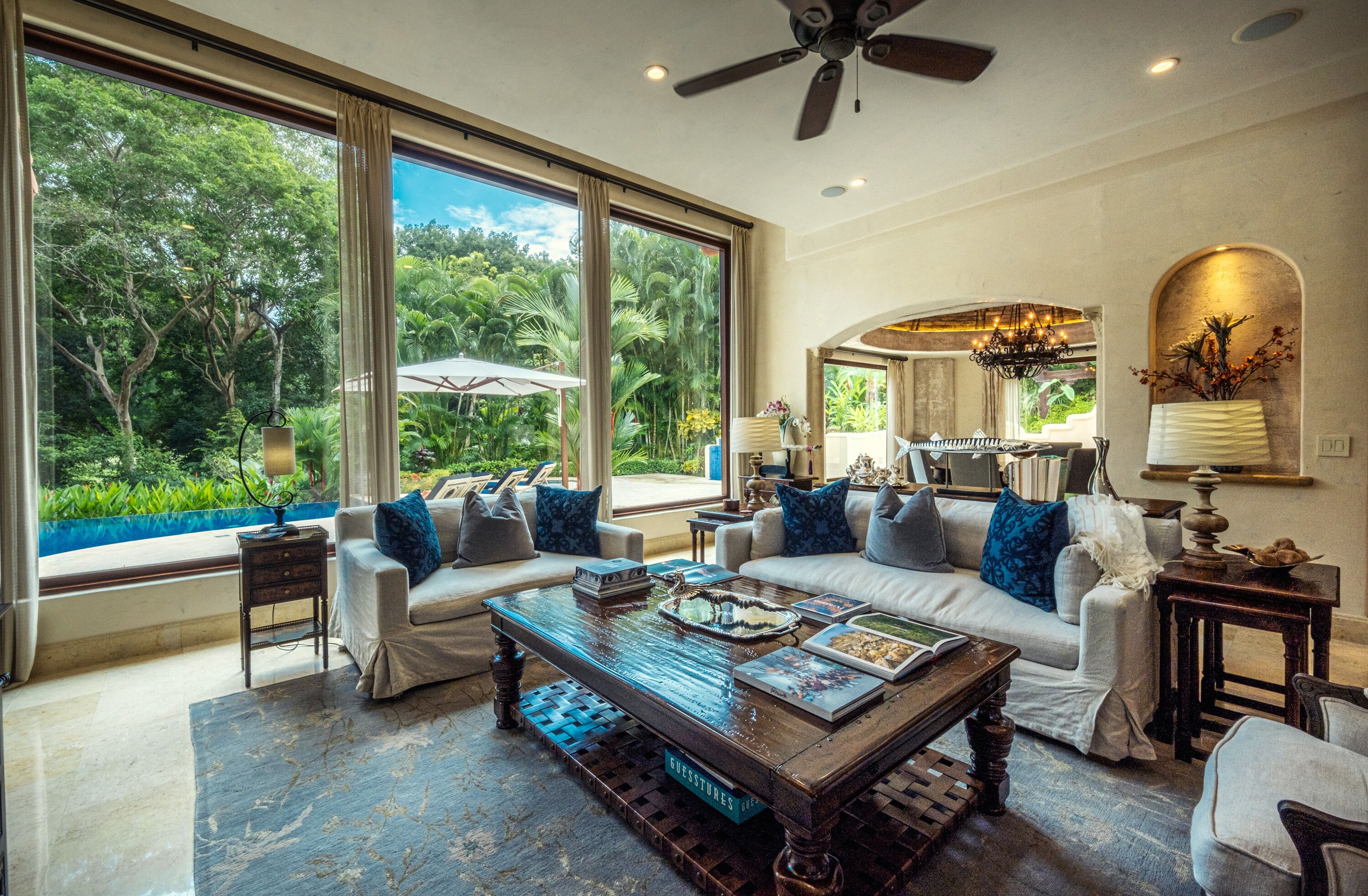 Room, 4 Bedrooms, Private Pool, Garden View | Living area | TV