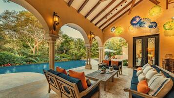 Room, 4 Bedrooms, Private Pool, Garden View | Terrace/patio