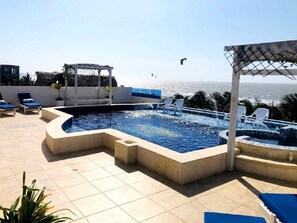 Pool - 6mb-1 Mansion In Cartagena On The Beach With Air Conditioning And Wifi (Cartagena)