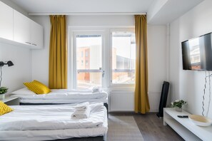 Standard Apartment | 1 bedroom, blackout drapes, soundproofing, iron/ironing board