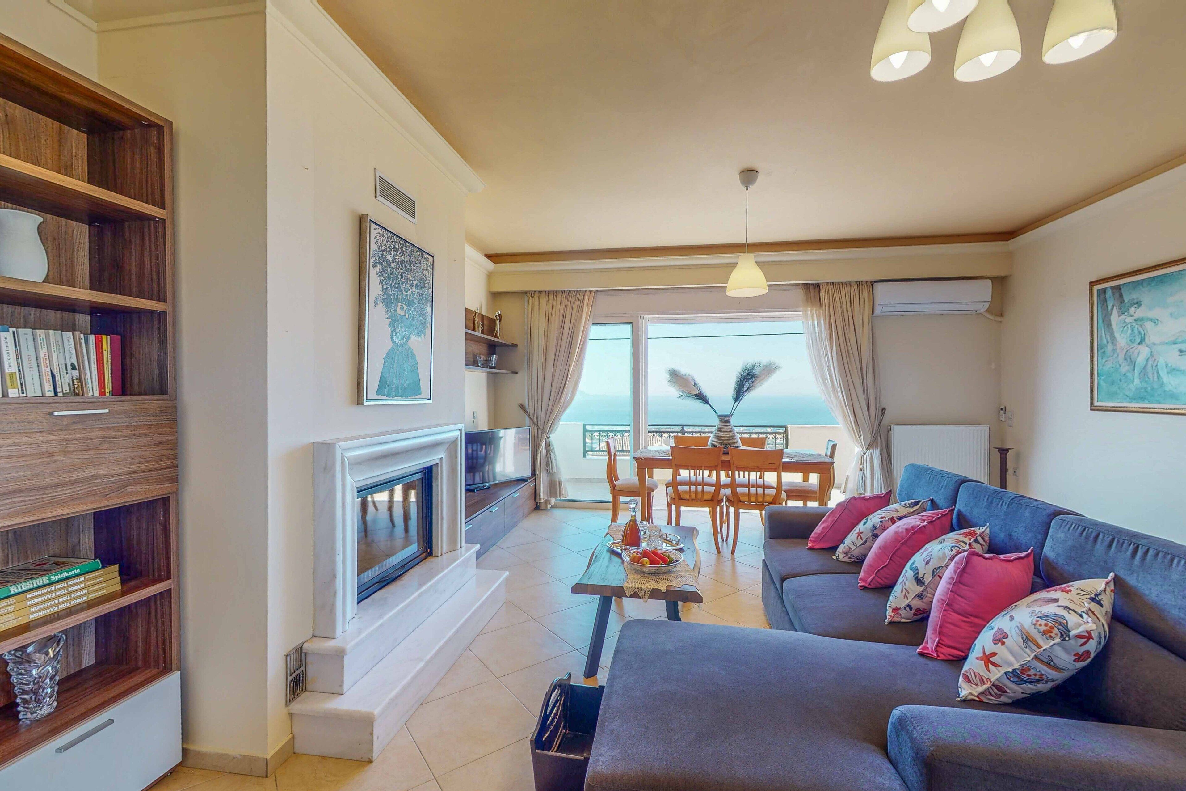 TV connectée, cheminée