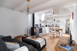 TV connectée, cheminée