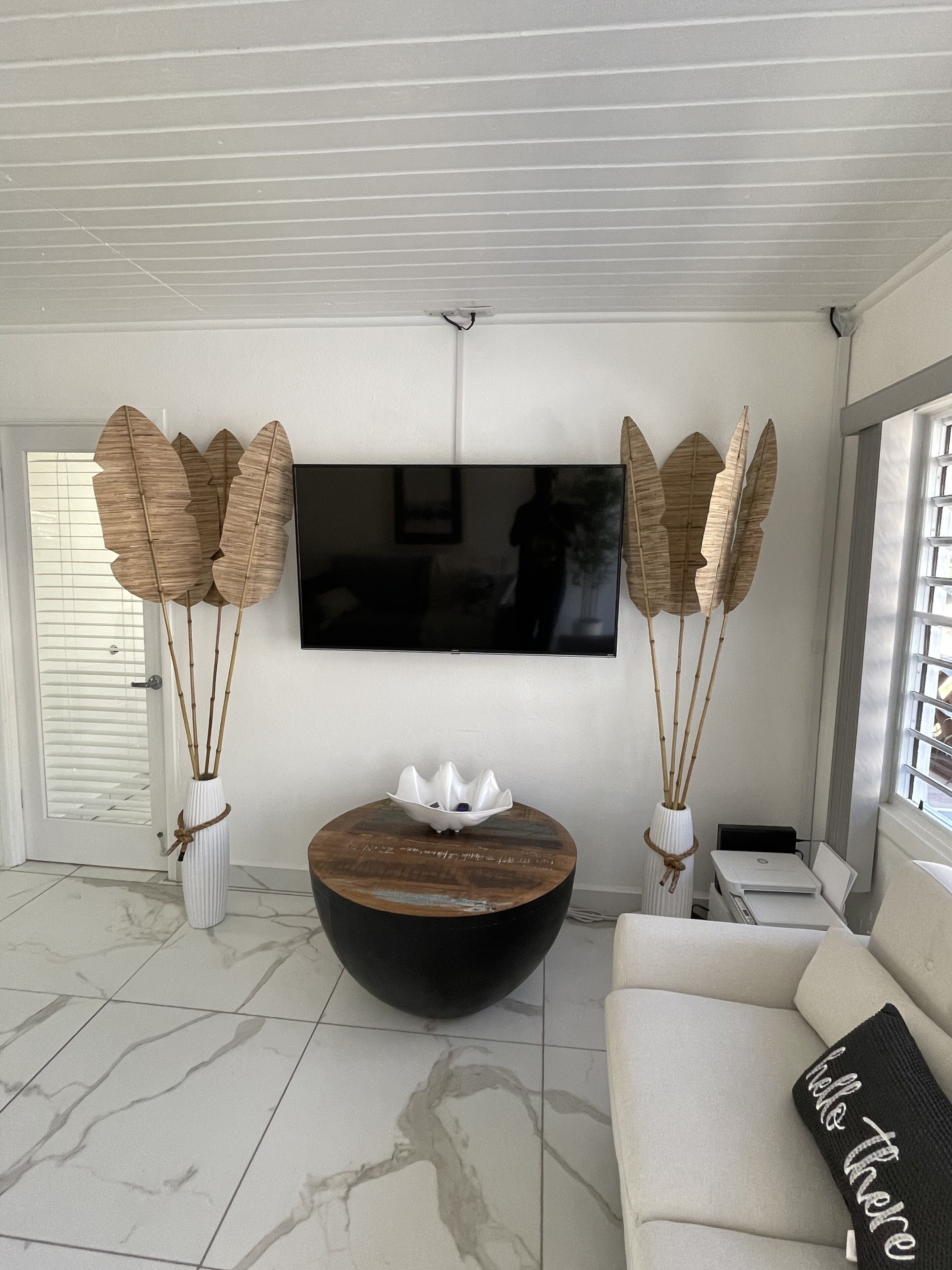 TV connectée, cheminée