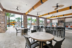 Outdoor dining - Last Minute Disney! Private Pool, Hot Tub, Game Room & Themed Bedrooms. Book Now! #39404 (Orlando)