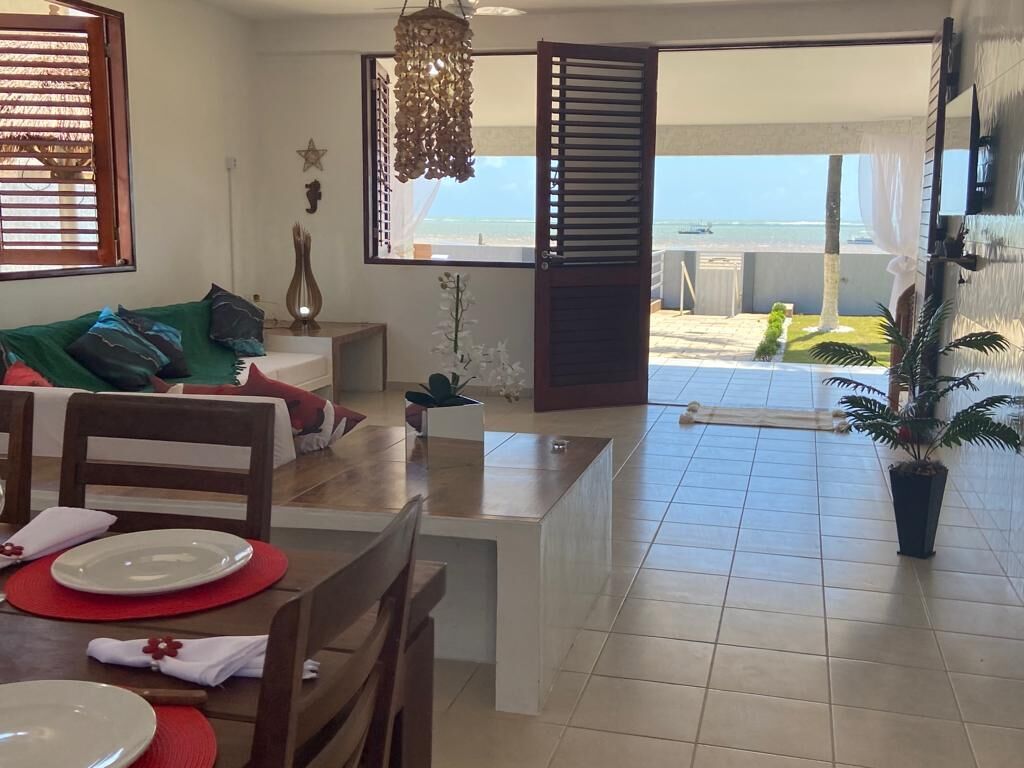 Pé na Areia House with Gourmet Area and Privileged Sea View