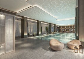 Indoor pool, open 6:00 AM to 11:00 PM, sun loungers, lifeguards on site