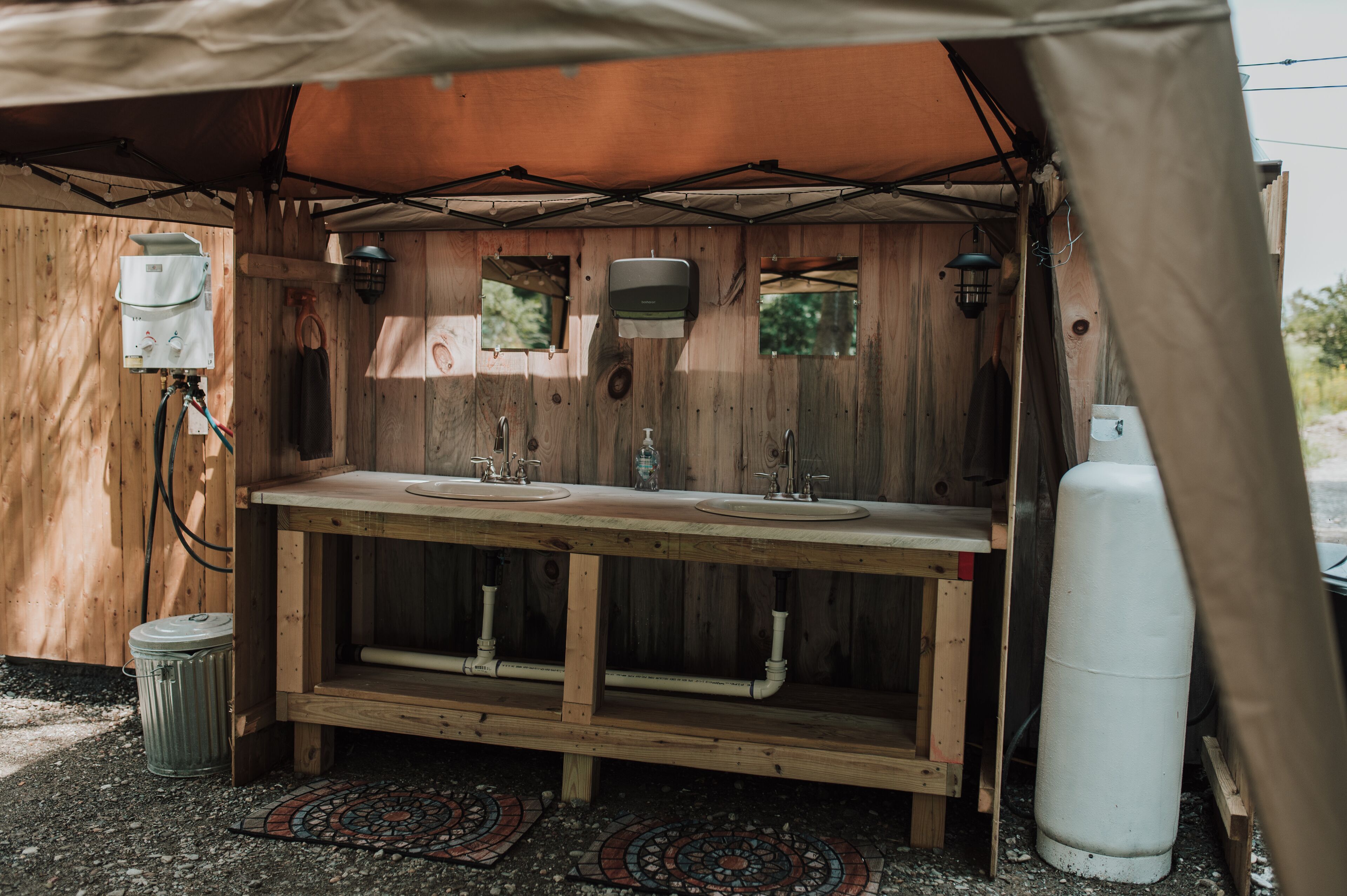 Shower, eco-friendly toiletries, towels, soap