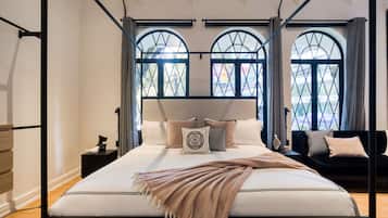 The Royalty Suite | 1 bilik tidur, cadar kapas Mesir, peralatan tempat tidur premium