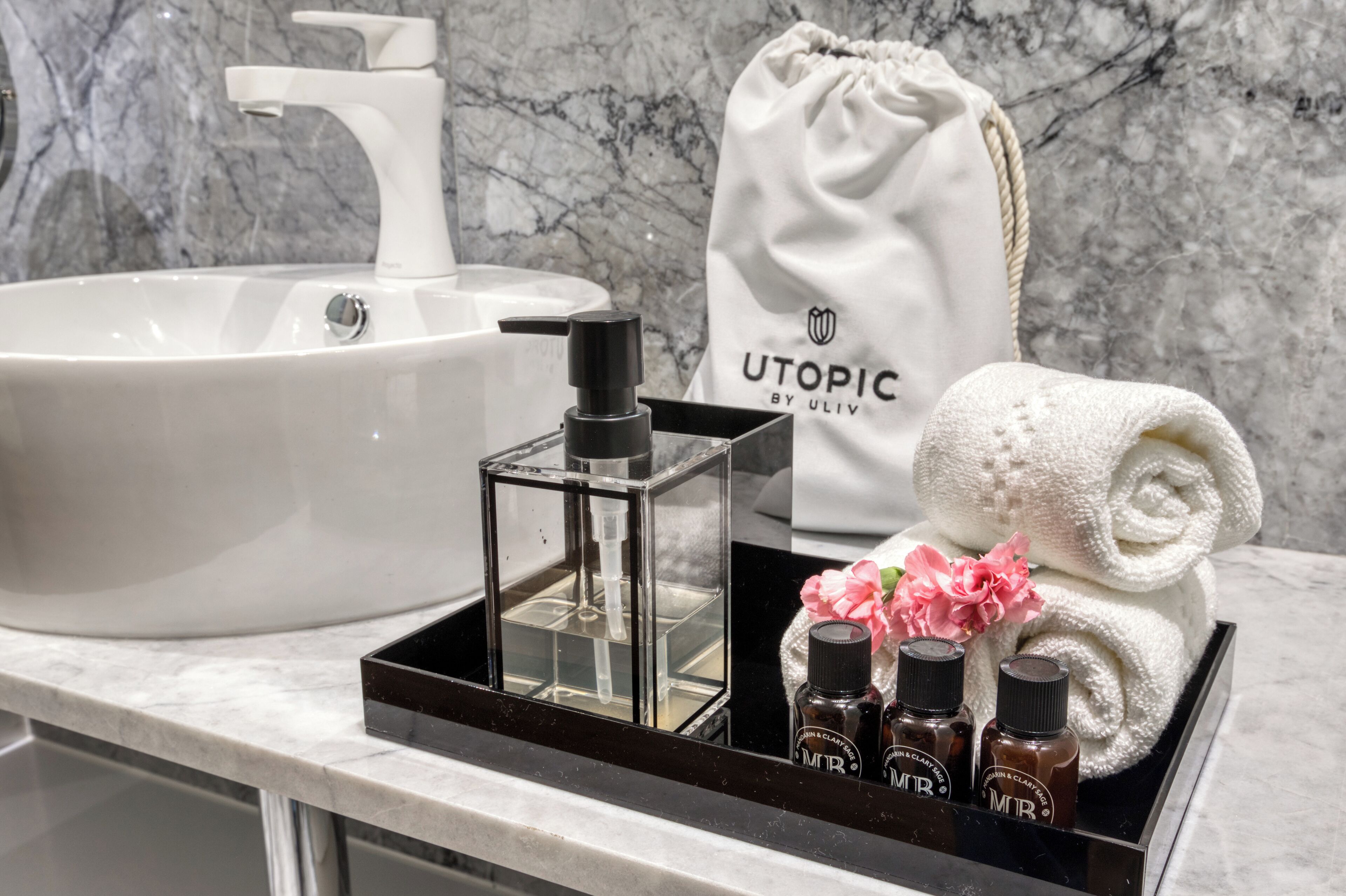 shower, rainfall showerhead, hair dryer, bathrobes