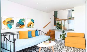 Deluxe Apartment | Living area | Smart TV - Istron Homes (Agios Nikolaos)