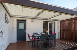 Outdoor dining - Riboleys - Villa T3 à 400m de la mer avec piscine (Vias)