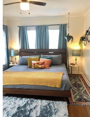 1 bedroom, iron/ironing board, travel crib, free WiFi