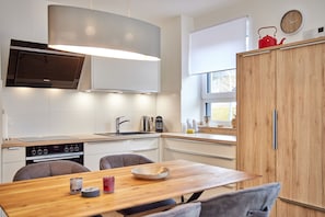 Fridge, oven, stovetop, dishwasher