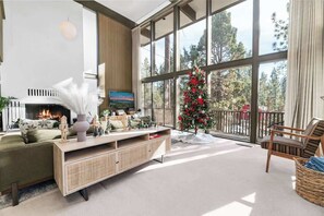 电视、壁炉、办公室