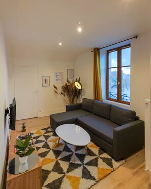 TV - Appart'Hôtel Le Strasbourg - RENOVATED, CALME AND NETFLIX (Belfort)