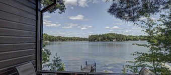 Lakefront one bedroom cabin with private dock 