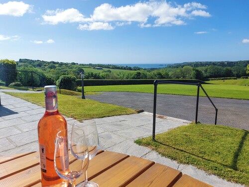 Picked for its stunning sea views and surrounded by countryside.