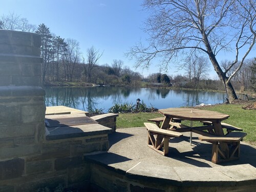 Charming 2 bedroom cabin on private pond!