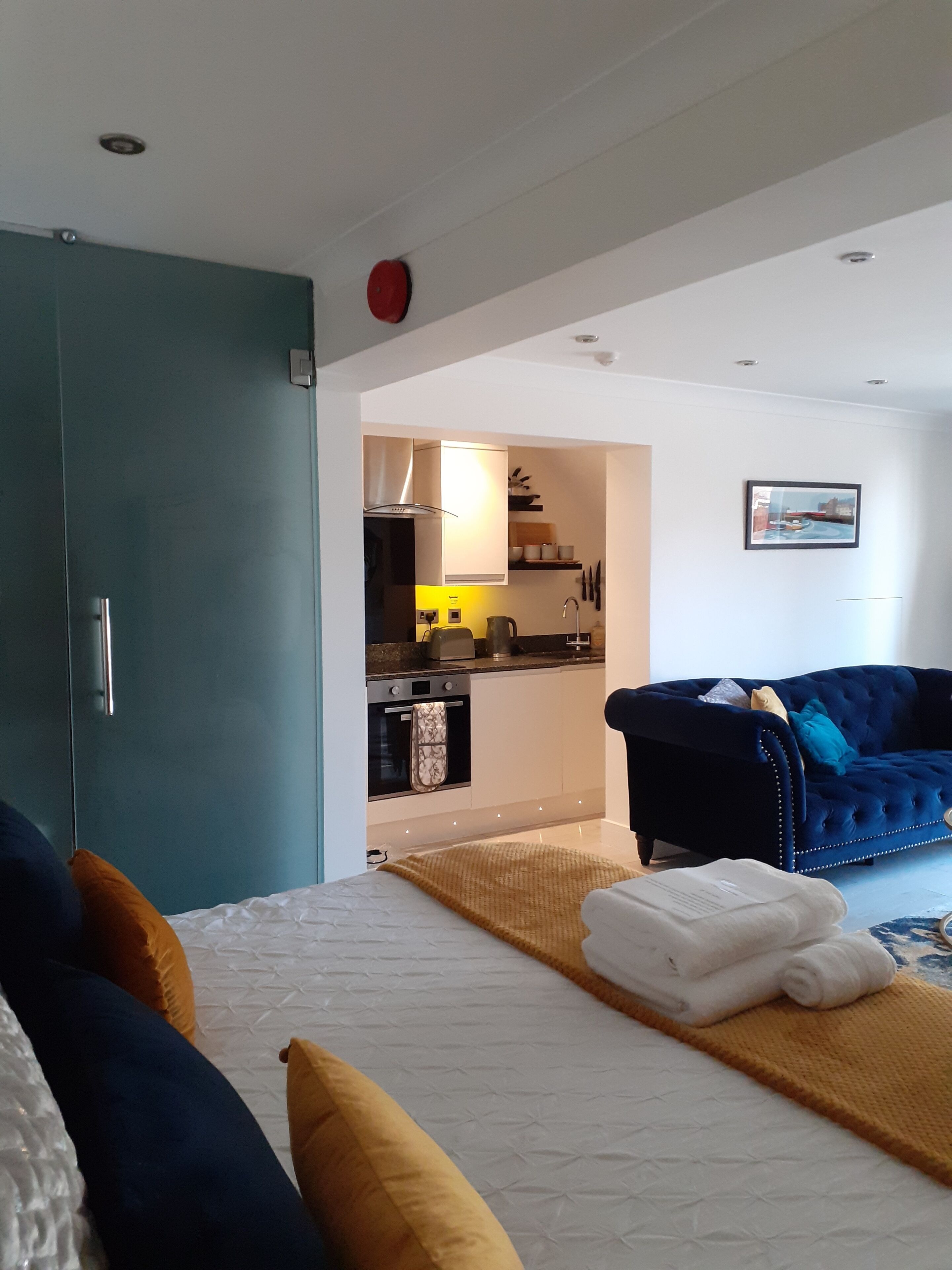 Enjoy a stylish experience at this centrally-located apartment.