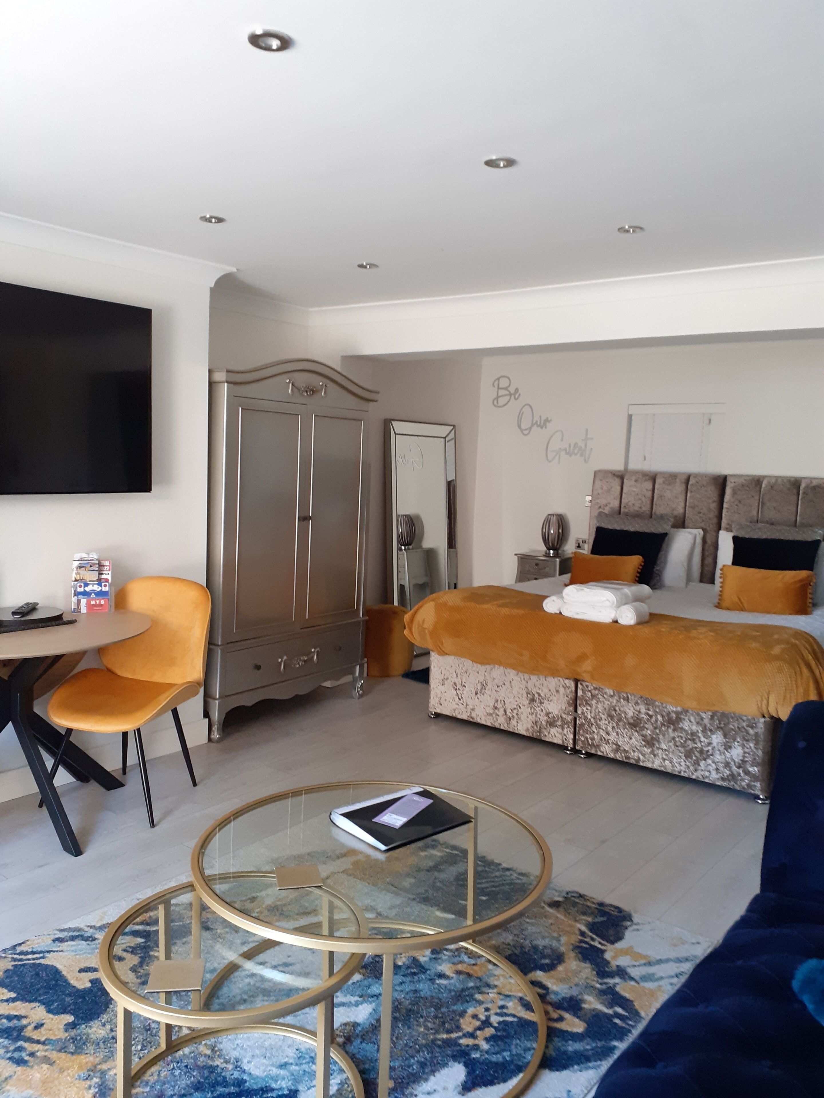 Enjoy a stylish experience at this centrally-located apartment.