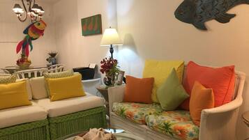 TV, books, stereo