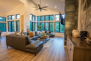 TV connectée, cheminée, jeux vidéo, table de tennis de table