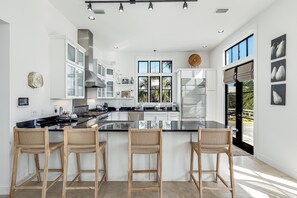 Fridge, microwave, oven, dishwasher - Luxurious Sea Grove Home with beach view and private beach Access. (Santa Rosa Beach)