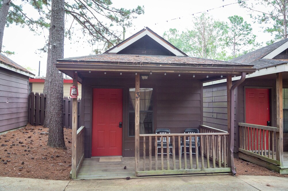 Come "rough it" in one of our Cowboy Cabins!