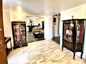 Flat-screen TV, video game console, DVD player